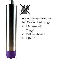 BoDi-TOOLS | Diamantbohrkrone mit 1 1/4 Zoll Aufnahme, Nutzlänge 400 mm, Dosenbohrer für Beton, Kernbohrer | Ø 42 mm – Ansicht 4