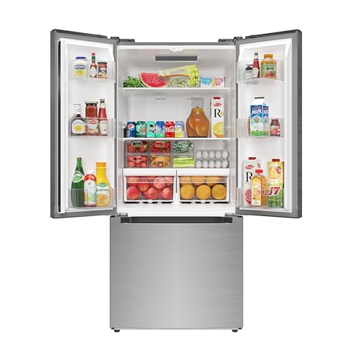 Koolmore KM-RERFDSS-18C 30-Inch And 18.5 Cu. Ft. Counter Depth French Refrigerator thumb #1