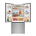 KoolMore KM-RERFDSS-18C 30-Inch and 18.5 cu. ft. Counter Depth French Refrigerator with Three Doors and Deep Freezer in Stainless-Steel, Silver