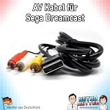 RetroRetter TV AV Kabel für Sega Dreamcast 1,8 m - Audio Video Chinch RGB 3rca composite