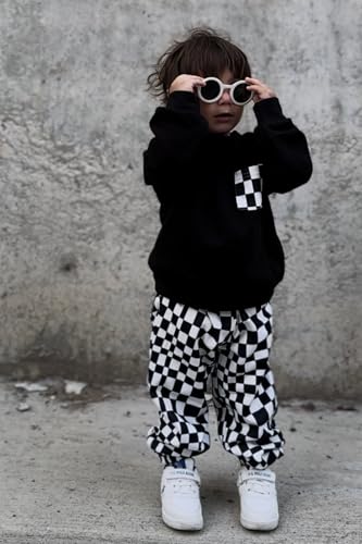 Arshiner Boys Fleece Colorblock Sweatshirt & Pants Outfit Set Fall Winter Clothes Toddler to Big Kid Sizes (2T - 12Years)2