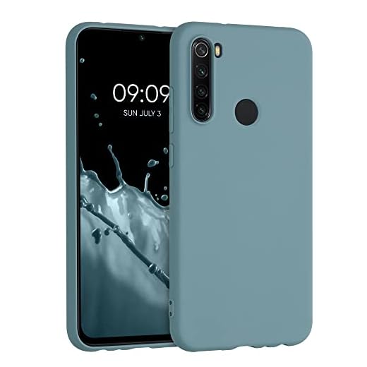 kwmobile Handyhülle für Xiaomi Redmi Note 8 (2019/2021) Hülle - TPU Case - Kabelloses Laden - Schutzhülle Cover in Arctic Night