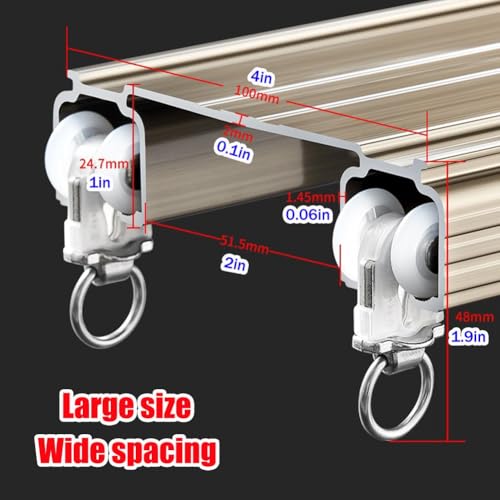 Tringle à rideaux double rail plafond coulissant réglable