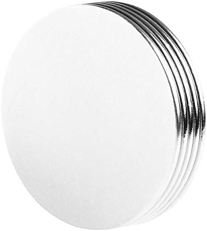 Thin Round Disc Magnets 1.5x1/16 - Neodymium Rare Earth Magnetic Sticker Holder Fastener Scrapbooking Crafting Disk 38x1.5mm Flat Magnet Discs N42 (5 Pack)