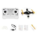 Drone Mini Remote Control Aircraft New Children's Toy Micro Aircraft Fixed Height Quadcopter Electronic Gadget (Dual Battery Version-Black)