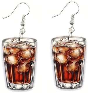 Iced Coke Cola Drink Earrings Wine Beer Ice Cup Dangle Earrings for Women image 4