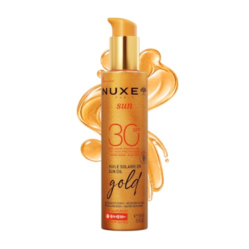 Nuxe Gold Tanning Sun Oil SPF30 150ml, Water-Resistant Formula