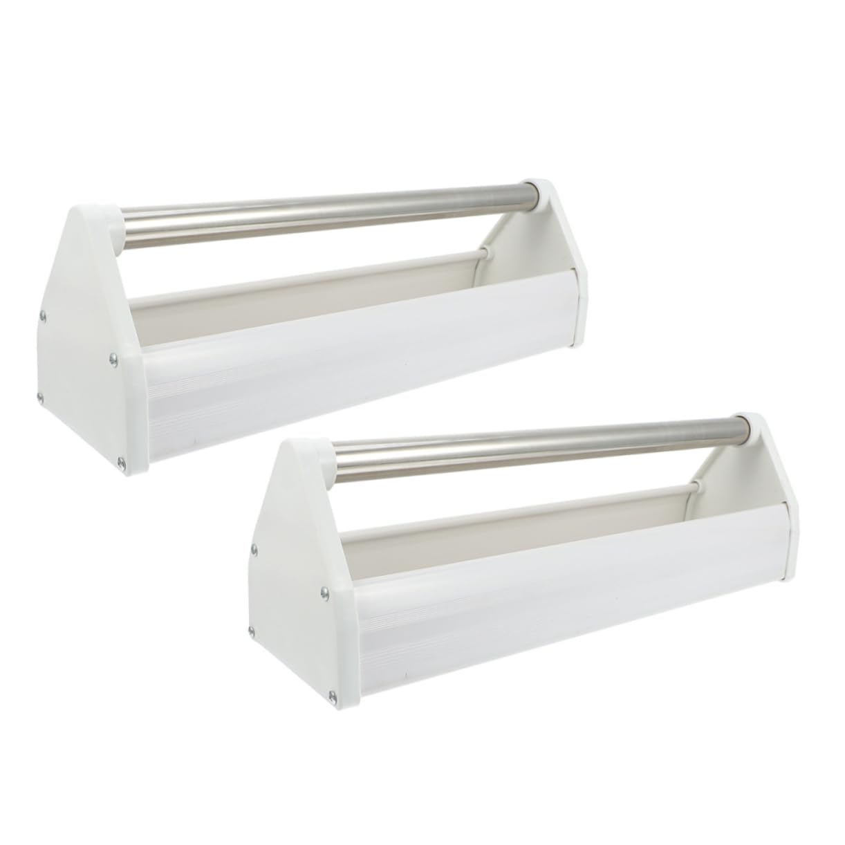 Comedero para Palomas de Acero Inoxidable Blanco, 2 Piezas | Ligero y Anti-salpicaduras, Apto para Aves en Campos y Patios, Diseño Dispensador de Alimento