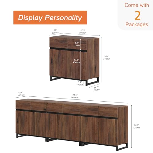 Wampat 3 In 1 Multifunctional Sideboard Buffet Cabinets thumb #1