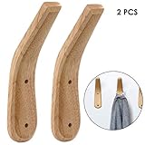 1. Fuerte y duradera: cada gancho está hecho de madera de haya maciza de alta calidad y resistente con un color de madera natural, lo suficientemente resistente para mantener muchas cosas colgadas.