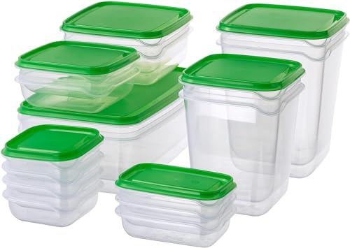 ARA CHOICE Food Storage Containers - Storage Box BPA-Free 17 Pieces Set with Lids – Freezable, Microwavable, Dishwasher Plastic Food Storage Containers