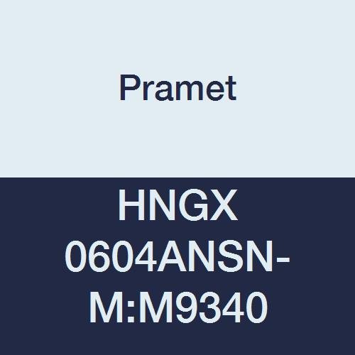HNGX 0604ANSN-M:M9340 Carbide Stainless Steel and Super Alloys (M35,S25) Insert for Econ HN Milling Cutter, HNGX 06 Style, CVD, 120 Degree Hexagon, Black (Pack of 10)