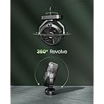 Gaiatop Portable Camping Fan with LED Lantern, Power Display 360° Head Rotation, Hanging Hook for Tent, 3 Speed Quiet Rechargeable, 4000mAh Battery Operated USB Fans for Indoor Outdoor Travel Black - Image 4