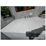 Matériau imperméable : fabriqué à partir d'une épaisseur de 0,6 cm, cette housse de plateau de baignoire est imperméable et résistante aux déchirures, assurant une utilisation durable. Son design flexible permet une flexion répétée sans dommage, ce qui le rend parfait pour les applications de salle de bain. Dispose de vis en acier inoxydable pour plus de fiabilité et de stabilité lors de l'utilisation.