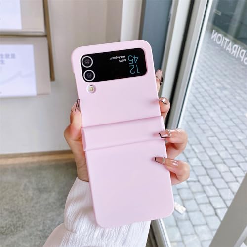 Housse Galaxy Z Flip4 5G luxe en polycarbonate rose mat