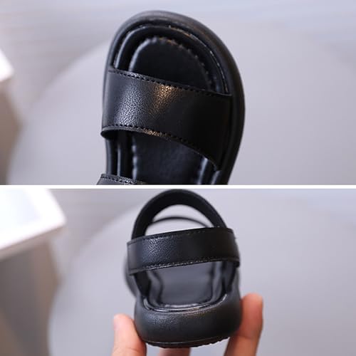 Children's Sandals Solid Soft Boys' Beach Shoes Girls' Leather Sandals Slippers Purpose Slippers Baby Girl Shoes3