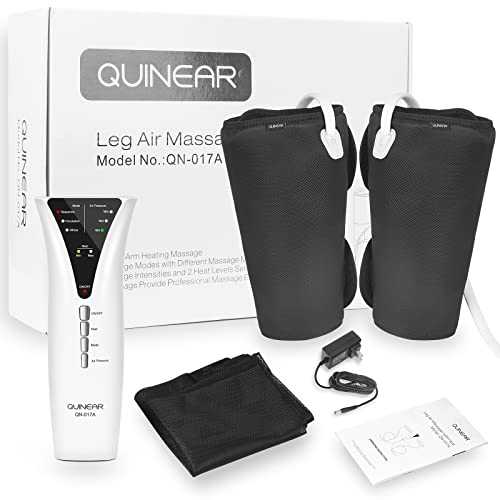 Quinear Leg Massager With Heat And Air Compression, Calf Massager With 3 Modes 3 Intensities 2 Heating For Circulation And Pain Relief #TOP7