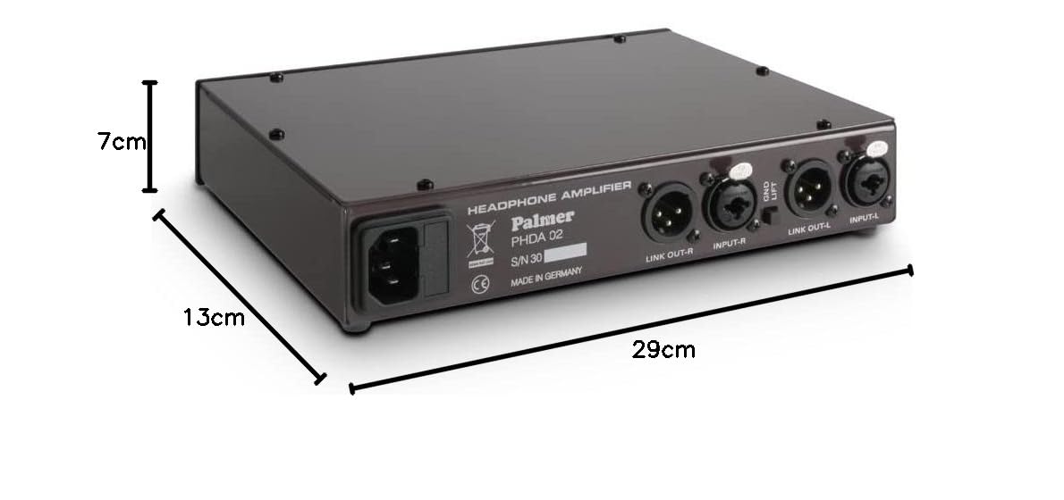 Palmer HDA 02 - Amplificador de Auriculares para estudio 1 Canal