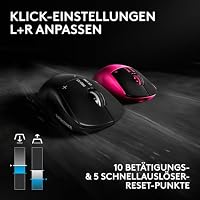 Logitech G PRO X3 SUPERSTRIKE Gaming-Maus - Rosa – Ansicht 6