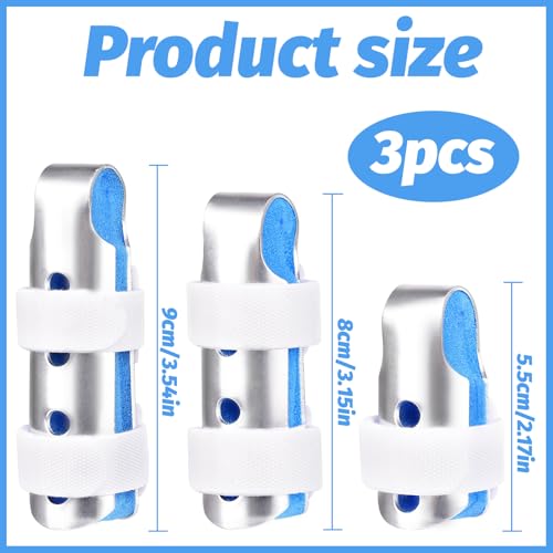 3 Stücke,Fingerschiene,Fingerschiene Ringfinger,Fingerschiene Kleiner Finger,Fingerbandage,Verstellbare Schiene,Fingerlinge Fingerschutz Für Gebrochenen Daumen Oder Arthritischen Triggerzeh