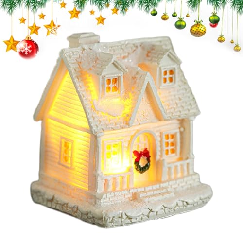Decoração de casa pequena de Natal,Decoração de casa em miniatura de Natal | Decoração de casinha de