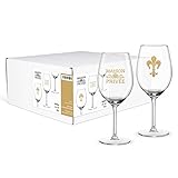Juego de 2 Luxus Vino Blanco gläser| relieve de diamante No. 1 | geschrägter rand| oblicuo & abombado | vasos de vino blanco de XL XXL de copas cristal