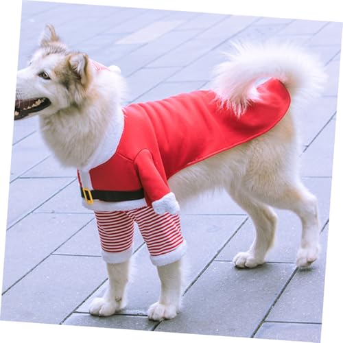 Disfraz navideño para perros Mobestech XL rojo miniatura 5