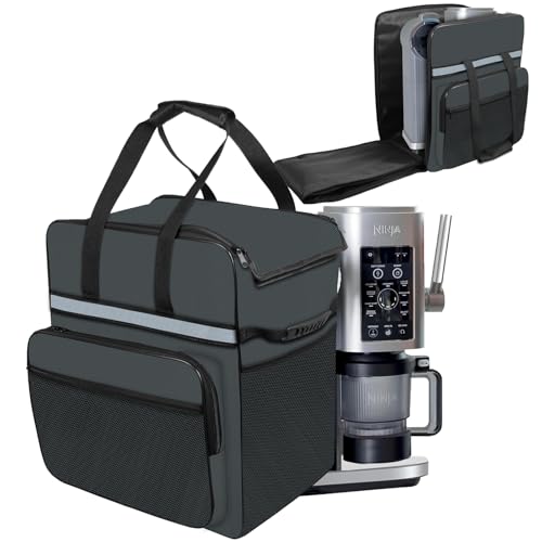 CouldyCasi Carrying Bag for Ninja CREAMi Ice Cream Maker, Portable Outdoor Soft Serve Maker Travel Bag Case Side Opening Design Ice Cream Maker Bag