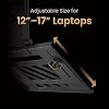 BenQ LTB01 Foldable Laptop Tray for Monitor Arms. 75 × 75 mm VESA-Compatible Laptop Holder Fits 12"–17” Notebooks. Support up to 5 kg. Protective Pads for Stable, Scratch-Free Support. #2