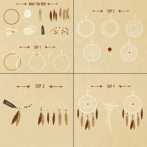 Coceca 10Pcs 6 Inch Gold Metal Rings For Crafts Dream Catcher Ring, Metal Hoops For Dream Catcher And Crafts Centerpiece Table Decorations #TOP4