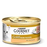 Edler Genuss: Mit den feinen Pasteten von GOURMET Gold erhält Ihr Liebling Tag für Tag eine sorgfältig zubereitete Überraschung, die auch anspruchsvollen Samtpfoten ein zartes Genusserlebnis bietet.