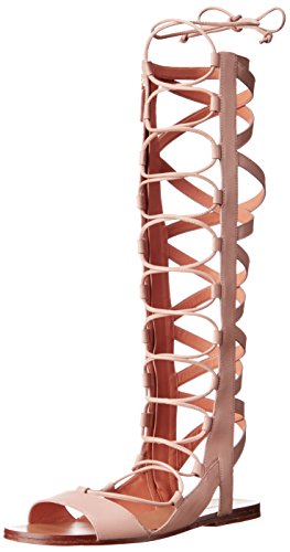 Sigerson Morrison Women's Bright Gladiator Sandal, Soft Pink, 9