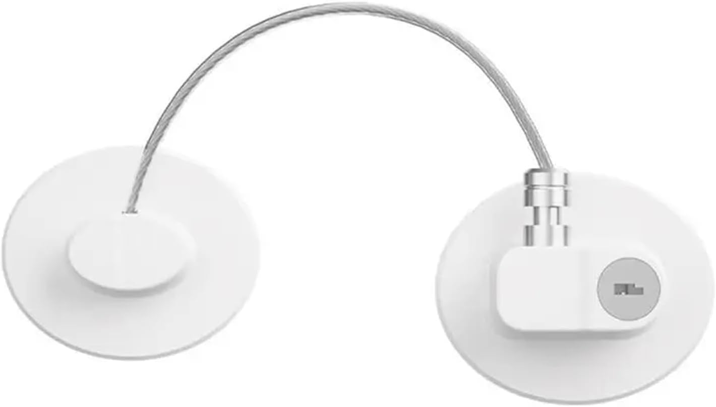 Adhesive Household Cabinet Lock with Key, Adjustable Latch for Kitchen Appliance, Fridge, and Drawer(B1)