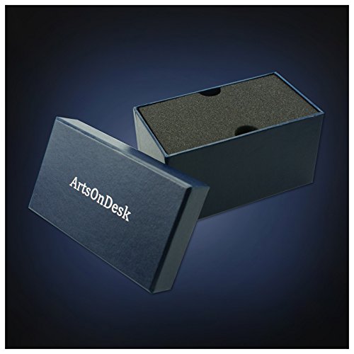 Artsondesk Modern Art Business Card Holder St201 Stainless Steel Silver Color Patented Luxury Desk Accessory Name Card Stand Case Office Organizer Gift For Any Occasions #TOP5