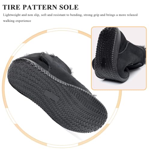 Extra Width Diabetic Shoes for Womens Winter Snow Boots Warm Plush Lined Non Slip Ankle Shoes with Adjustable Lightweight Outdoor Boot for Swollen Feet4