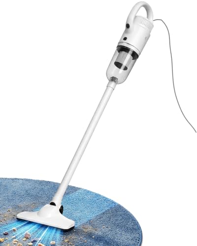 Aspiradora ligera con cable, aspiradora 2 en 1 con cepillo de suelo y herramienta para grietas, cable de alimentación de 13 pies, filtro HEPA, ideal para apartamentos, dormitorios y limpieza diaria