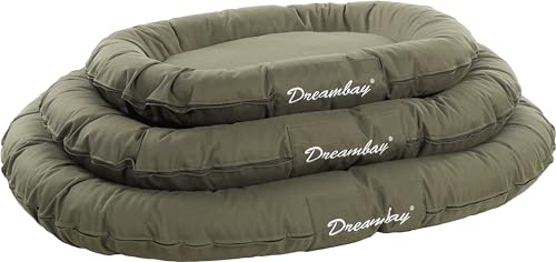 Flamingo Dreambay Ovales Hundebett – 80x60x14 cm, Perfekt für Beagle, Cocker Spaniel, Bulldogge, Border Collie usw.