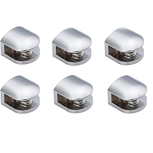 Pince à Verre Réglable En Alliage de Zinc, Support de Verre Support de Pince de Verre En Alliage de Zinc, Support de Pince d'Étagère En Verre Solide, pour Toutes Sortes de Verre Dans Les Vitrines Cover