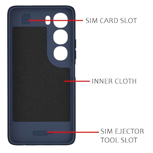 Image of Shockproof Case for Vivo Y29 5G / Y19s 4G | Full Camera Protection | TPU Flexible Back Cover for Vivo Y29 5G / Y19s 4G (Steel Blue)