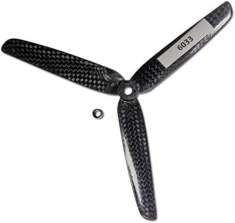 2pcs 3-blade 6033 6 Inch 9450 9 Self-locking 3K Carbon Fiber Propeller, for MINI, 200 250 280 300 Aerial Camera Drone Propellers(6033 3 blade 2PCS)