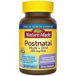 Postnatal vitamins as a gift idea to include in a postpartum care package