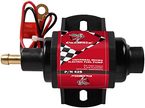 42s Universal Fuel Pump 5/16 inch Outlet Inlet 2-3.5 P.S.I. 12 Volts 23 gph- 30gph Application for Gasoline Solid Petrol Cars ATVs SUVs RV Truck- 2 Wire Hook UP
