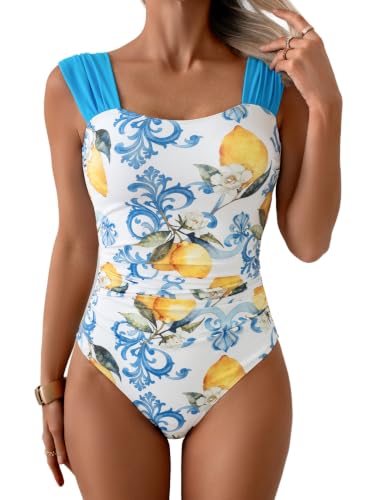 Image of B2prity Women's One Piece Swimsuit Tummy Control Full Coverage Bathing Suit