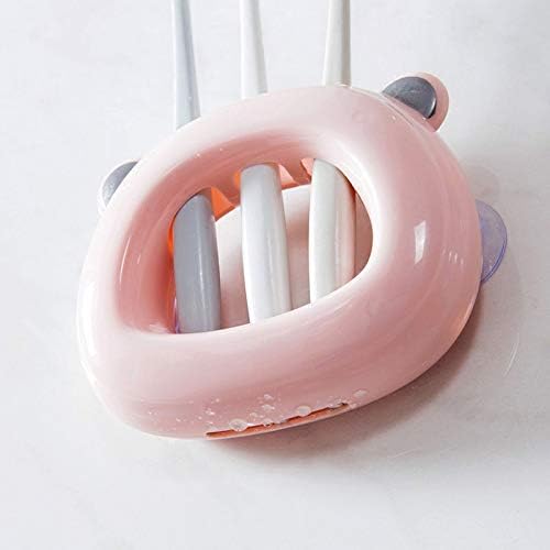 Toothbrush Holder Bathroom Kitchen Family Toothbrush Suction Cups Holder Wall Stand Hook Organizer Bathroom Accessories(C)
