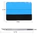OIIKI Wallpaper Smoothing Tool Kit, Window Tint Tools with Blue Felt Edge Squeegee, Carving Knife (6 blades) for Vinyl Wrap, Glass Film in Wallpaper