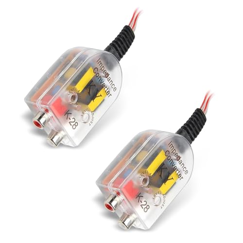 JawGrew High and Low Converter Car Audio, RCA Converter Car