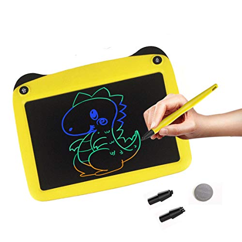 JRD&BS WINL Colorful LCD Electronic Writing Tablet Toys for 4-9Year Old Boys,Teen Boy Girl Birthday Presents Gifts,9" Handwriting Paper Drawing Tablet at Home and Outdoor(Yellow)