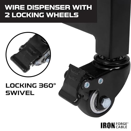 Iron Forge Cable Wire Spool Rack, Cable Caddy - Heavy Duty Welded Steel by IRON FORGE CABLE - Image 5