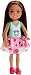 Barbie Club Chelsea Doll, 6-Inch Brunette Wearing Fierce Tiger Graphic and Removable Floral Skirt, for 3 to 7 Year Olds
