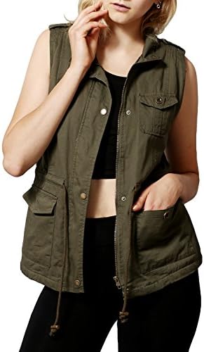 J. LOVNY Women's Versatile Military Anorak Vest Various Styles S-3XL